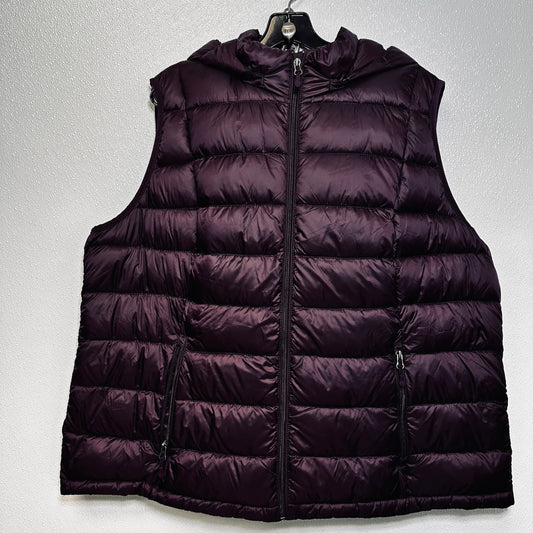 Wine Vest Puffer & Quilted Charter Club O, Size 3x