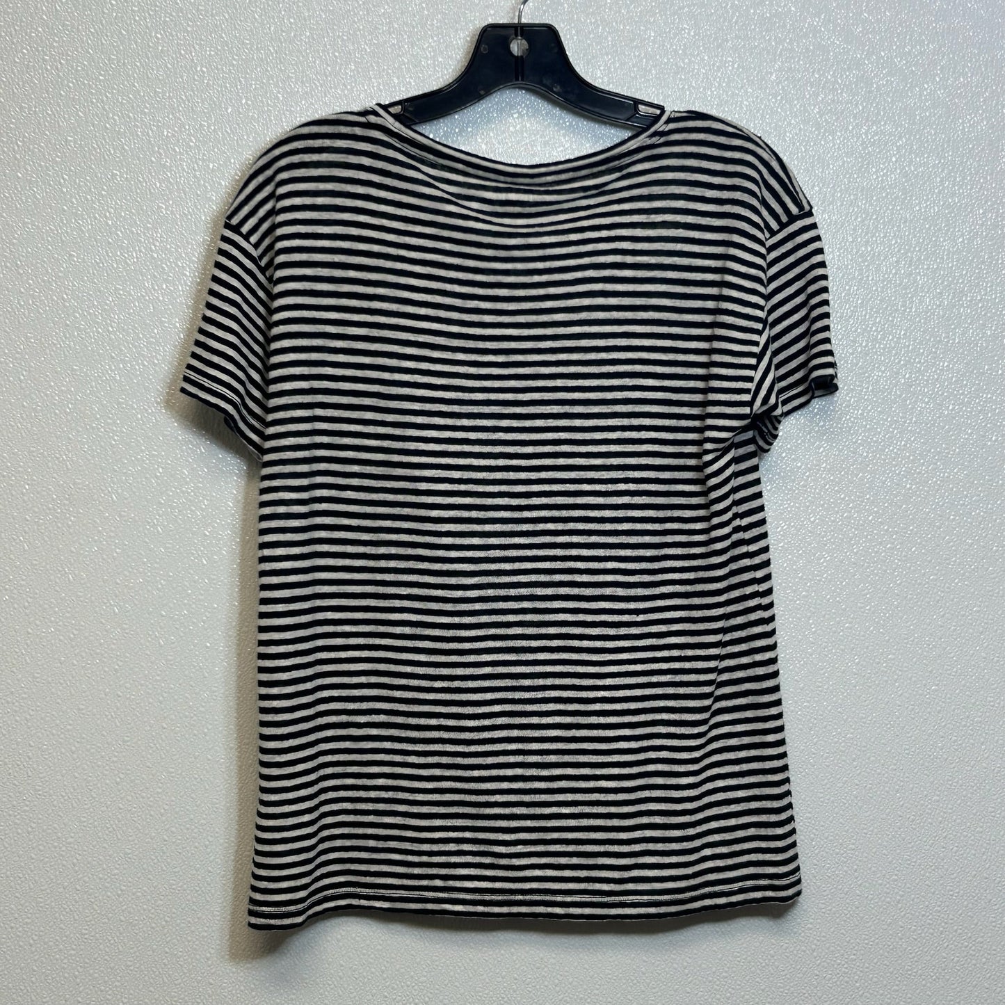 Striped Top Short Sleeve J Crew O, Size S