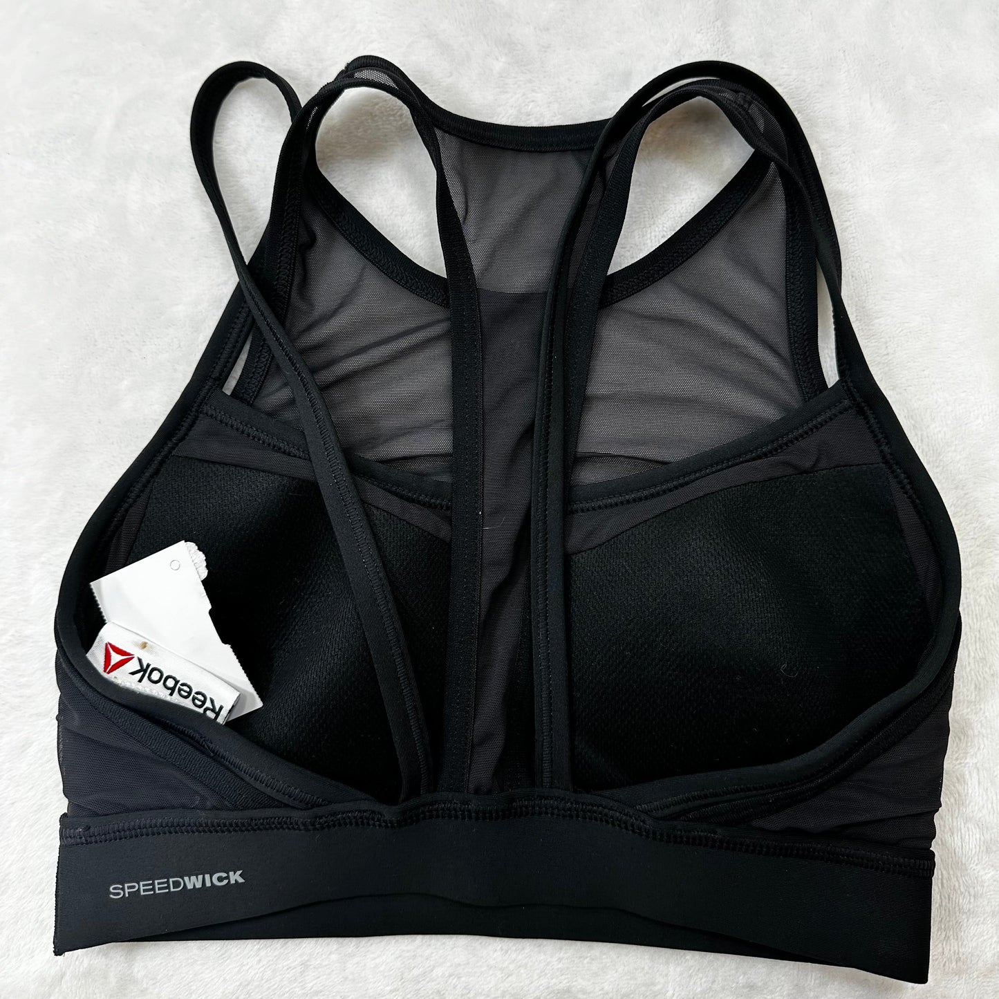 Athletic Bra By Reebok In Black, Size: Xs