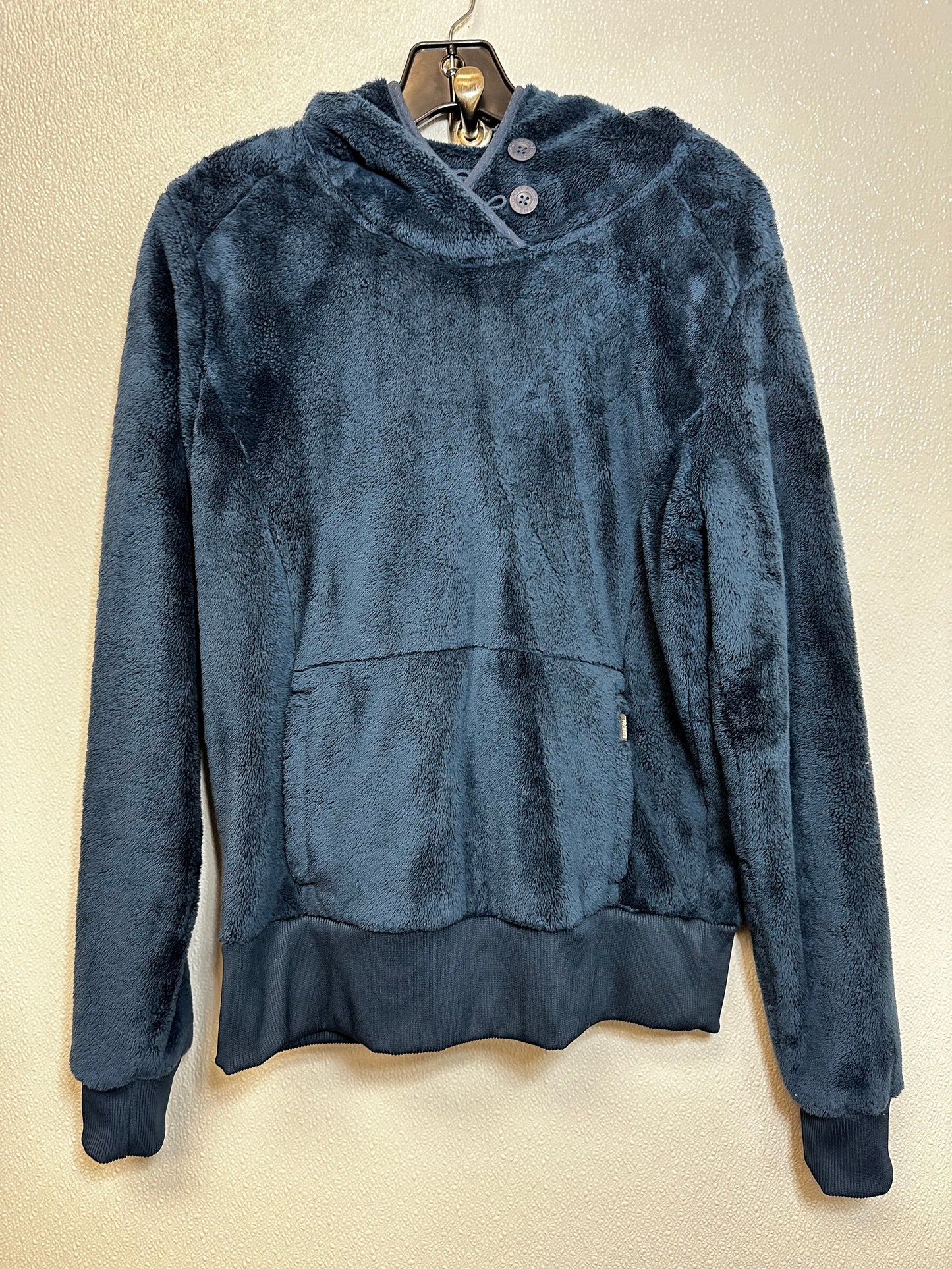 Sweatshirt Hoodie By North Face In Blue, Size: L