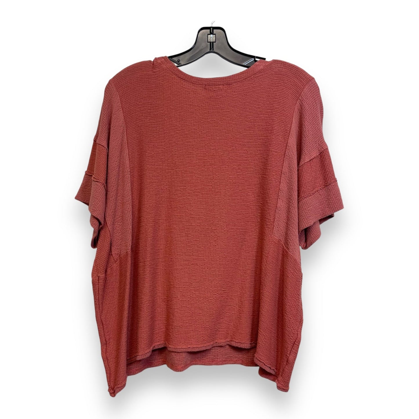 Top Short Sleeve By Bke In Rust, Size: L