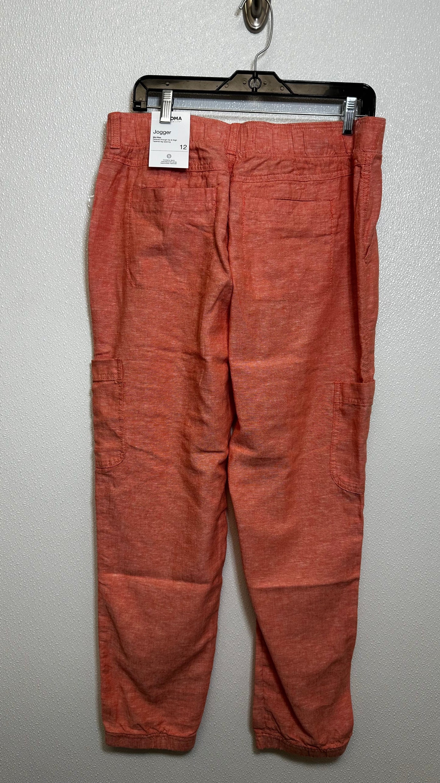 mid rise joggers Linen By Sonoma O In Blue, Size: 12