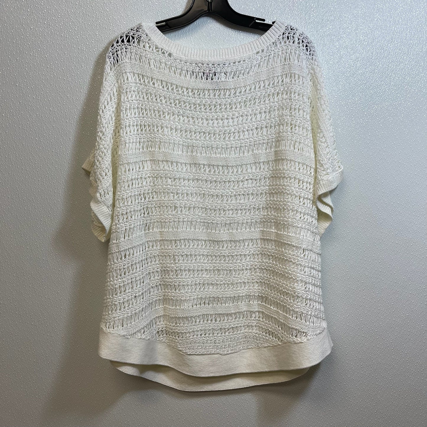 Top Short Sleeve By Ralph Lauren In White, Size: 1x