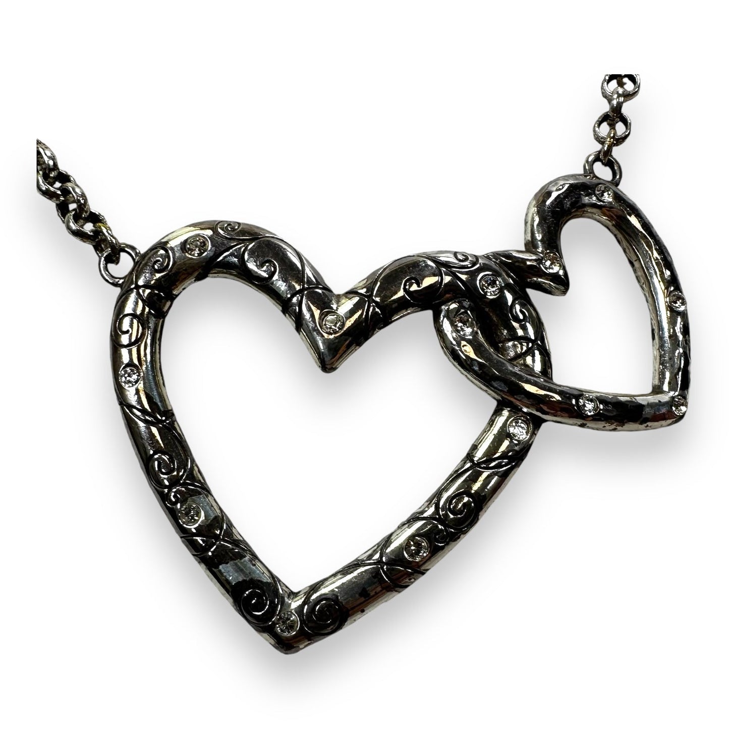 Double heart Necklace Chain By Brighton