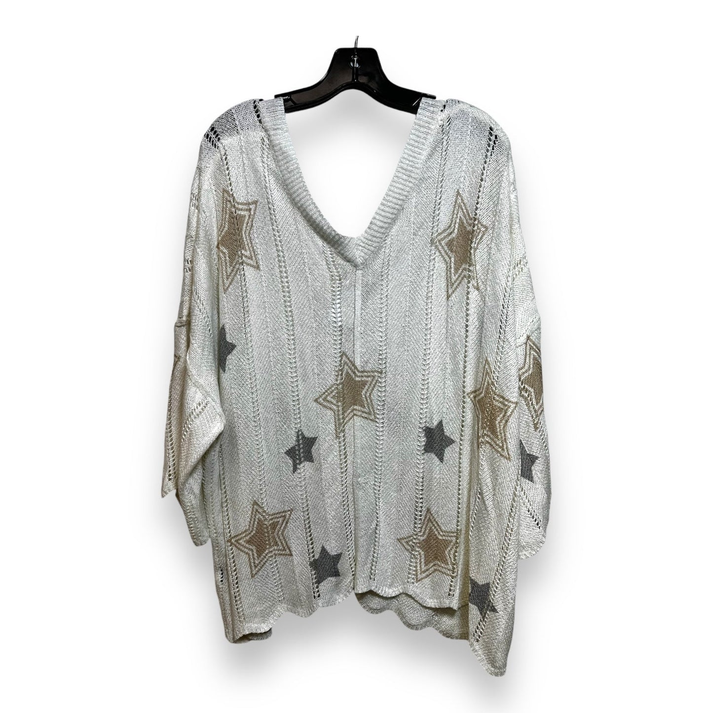 Sweater By Pol In White, Size: L