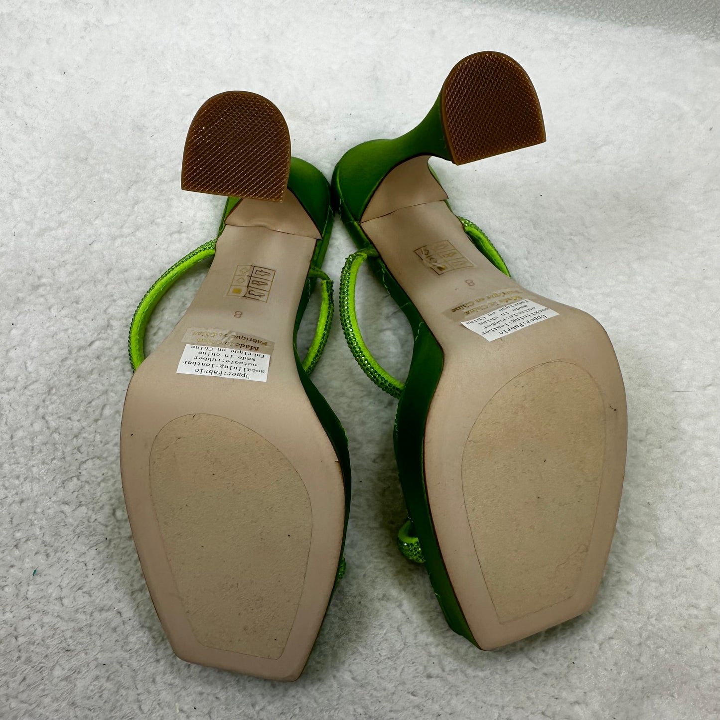 Green Shoes Heels Block Jeffery Campbell, Size 8