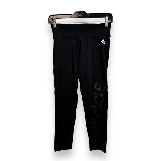 Athletic Leggings By Adidas In Black, Size: S