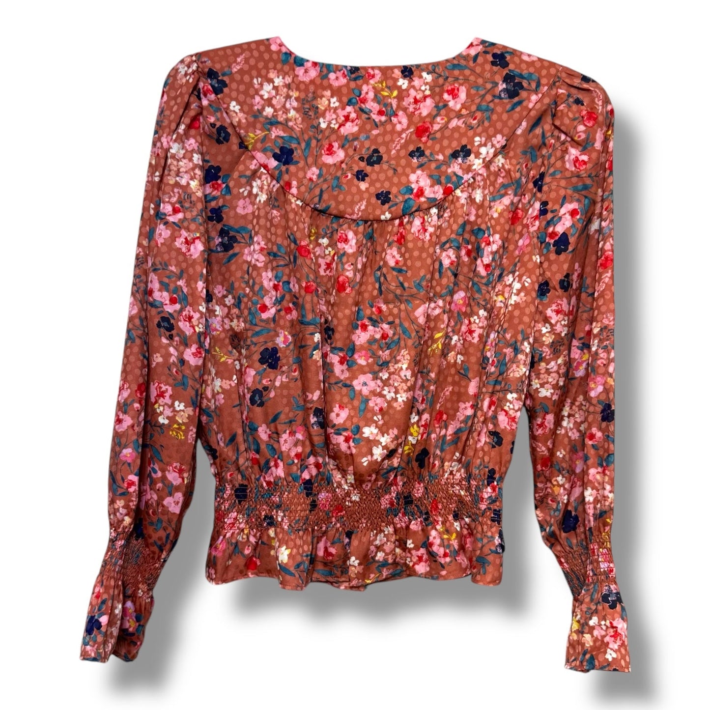 Top Long Sleeve By Ann Taylor In Floral Print, Size: S