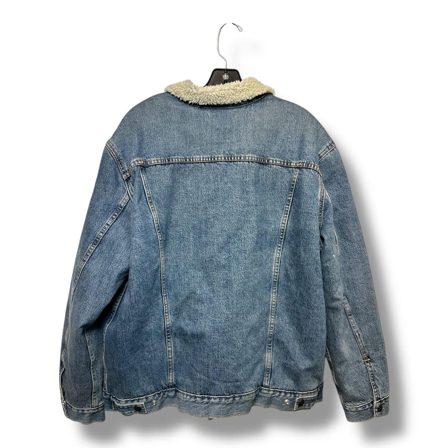 Jacket Denim By Levis In Blue Denim, Size: Xxl