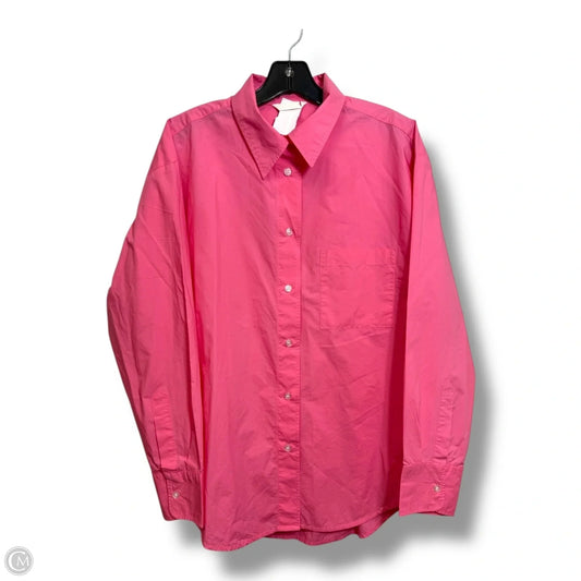 Top Long Sleeve By H&m In Pink, Size: S