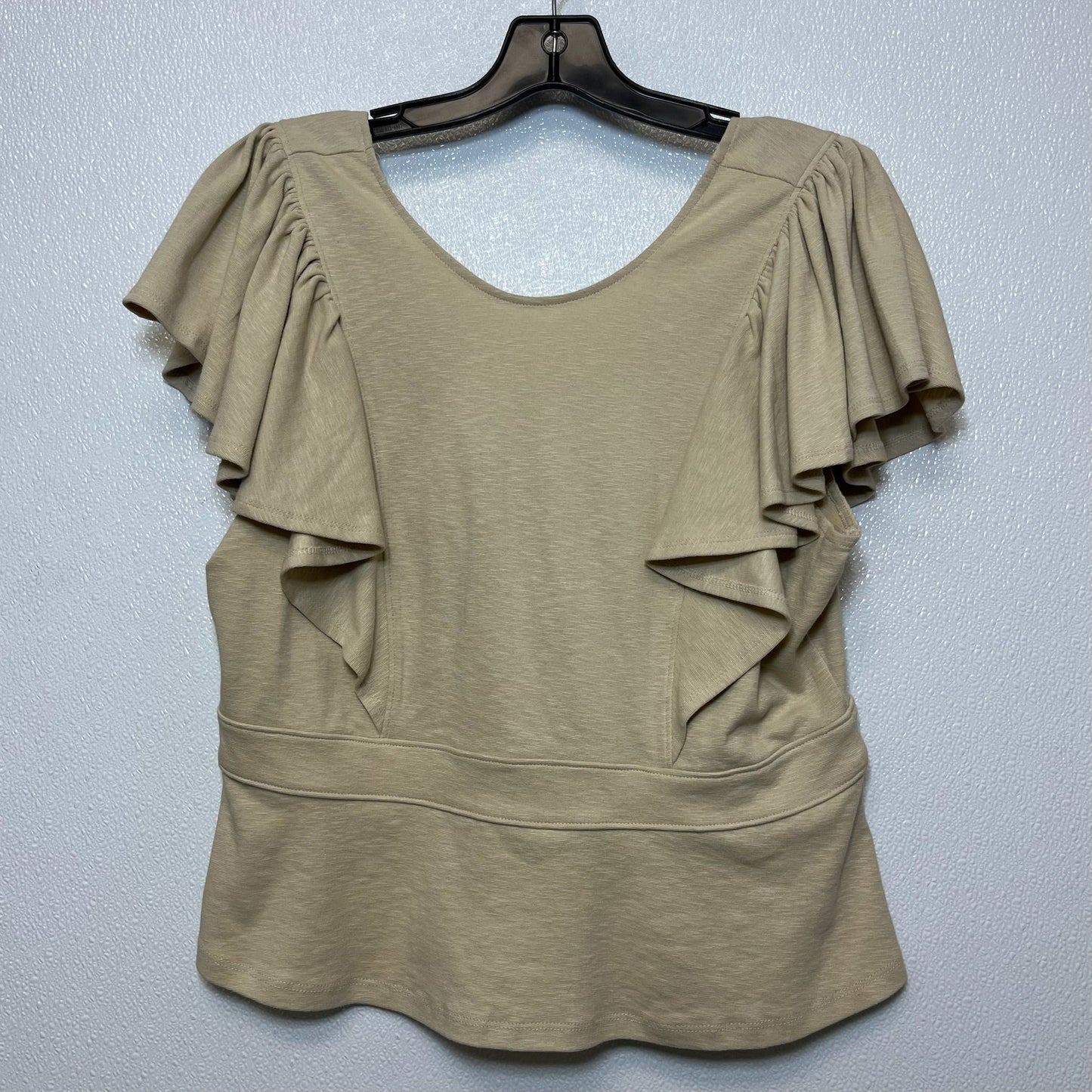 Tan Top Short Sleeve Banana Republic O, Size M