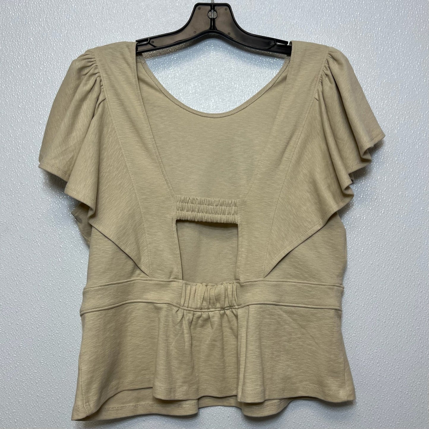 Tan Top Short Sleeve Banana Republic O, Size M