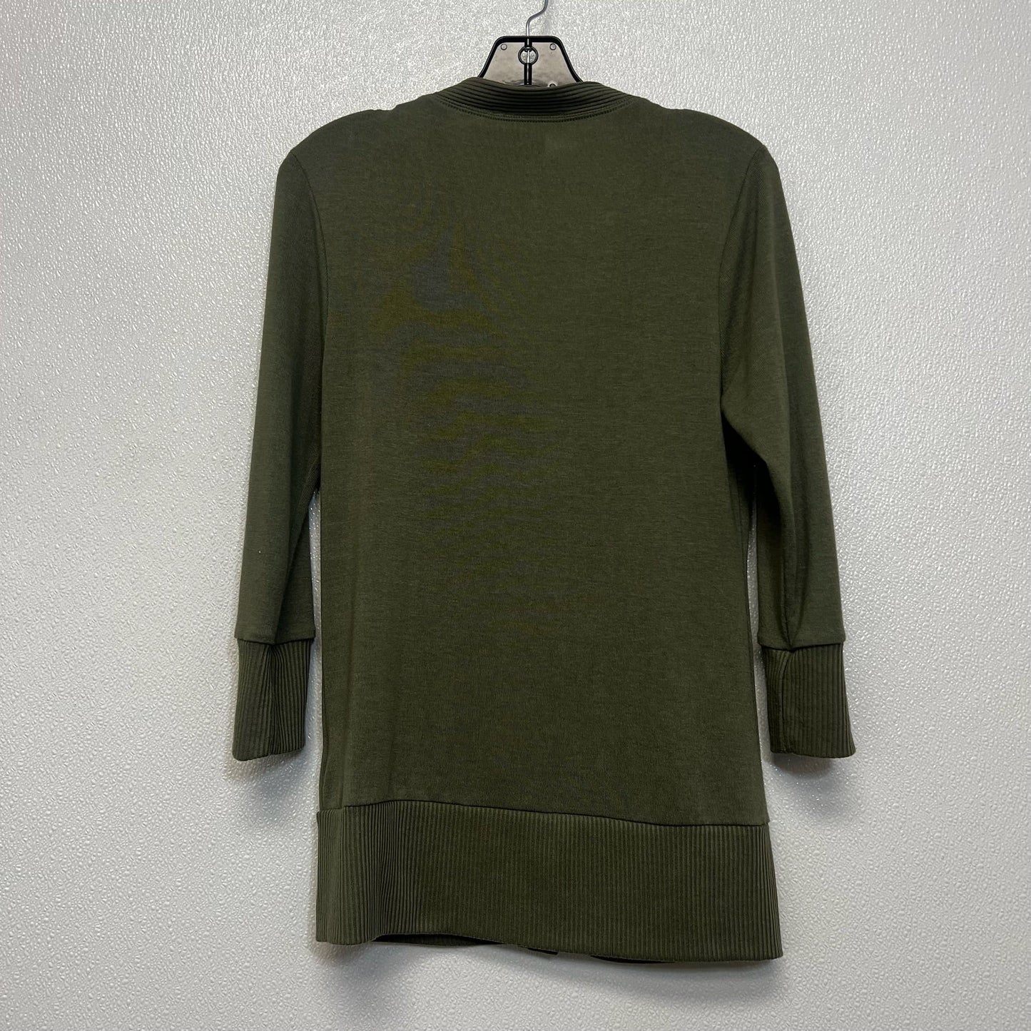 Sweater Cardigan By Zenana Outfitters In Olive, Size: M