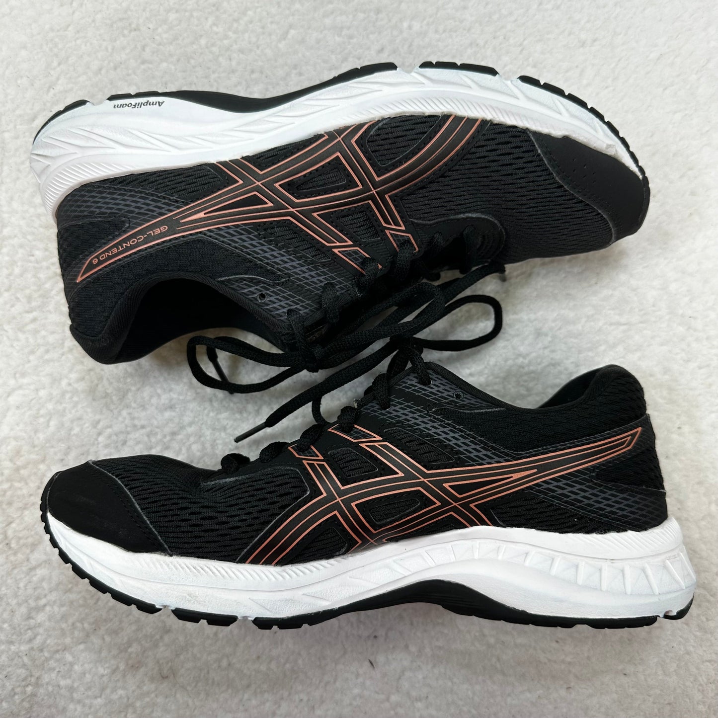 Black Shoes Athletic Asics, Size 8