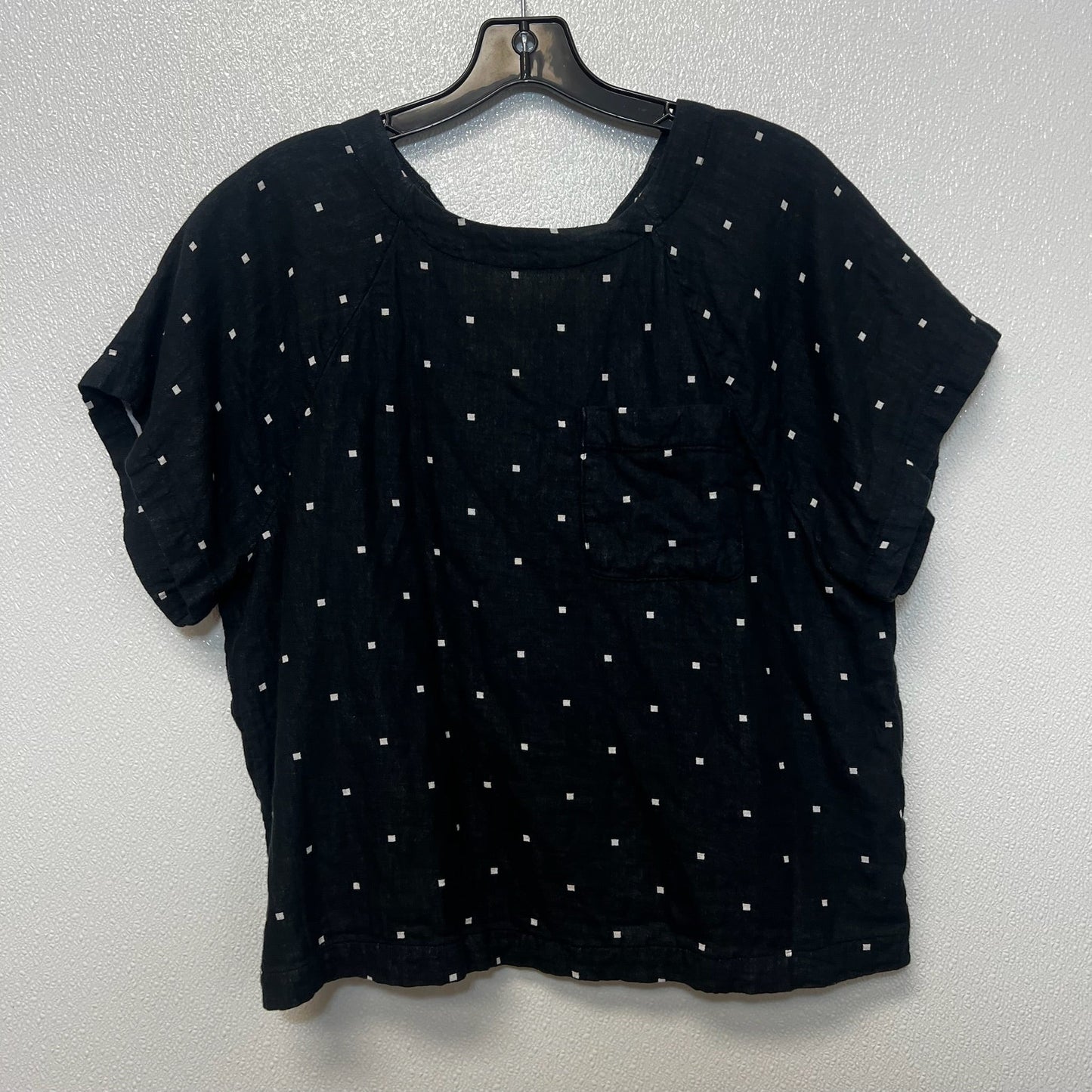 Top Short Sleeve By Madewell In Black, Size: L