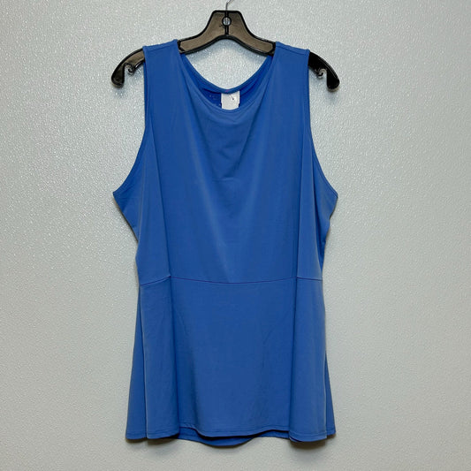 Top Sleeveless By Susan Graver In Blue, Size: 2x