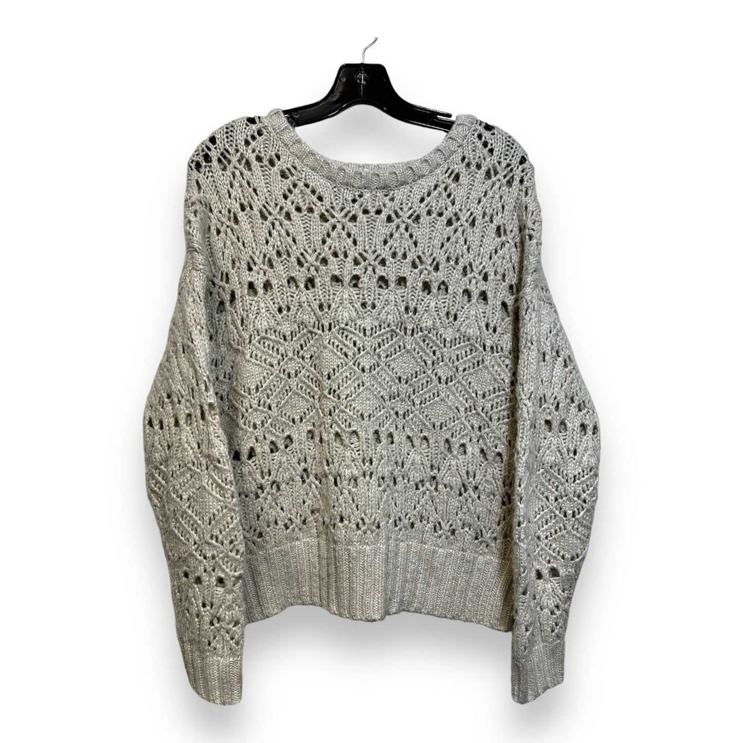 Sweater By Express O In Off White, Size: Onesize