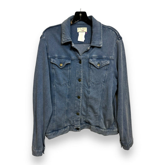 Jacket Shirt By Z Supply In Denim, Size: L