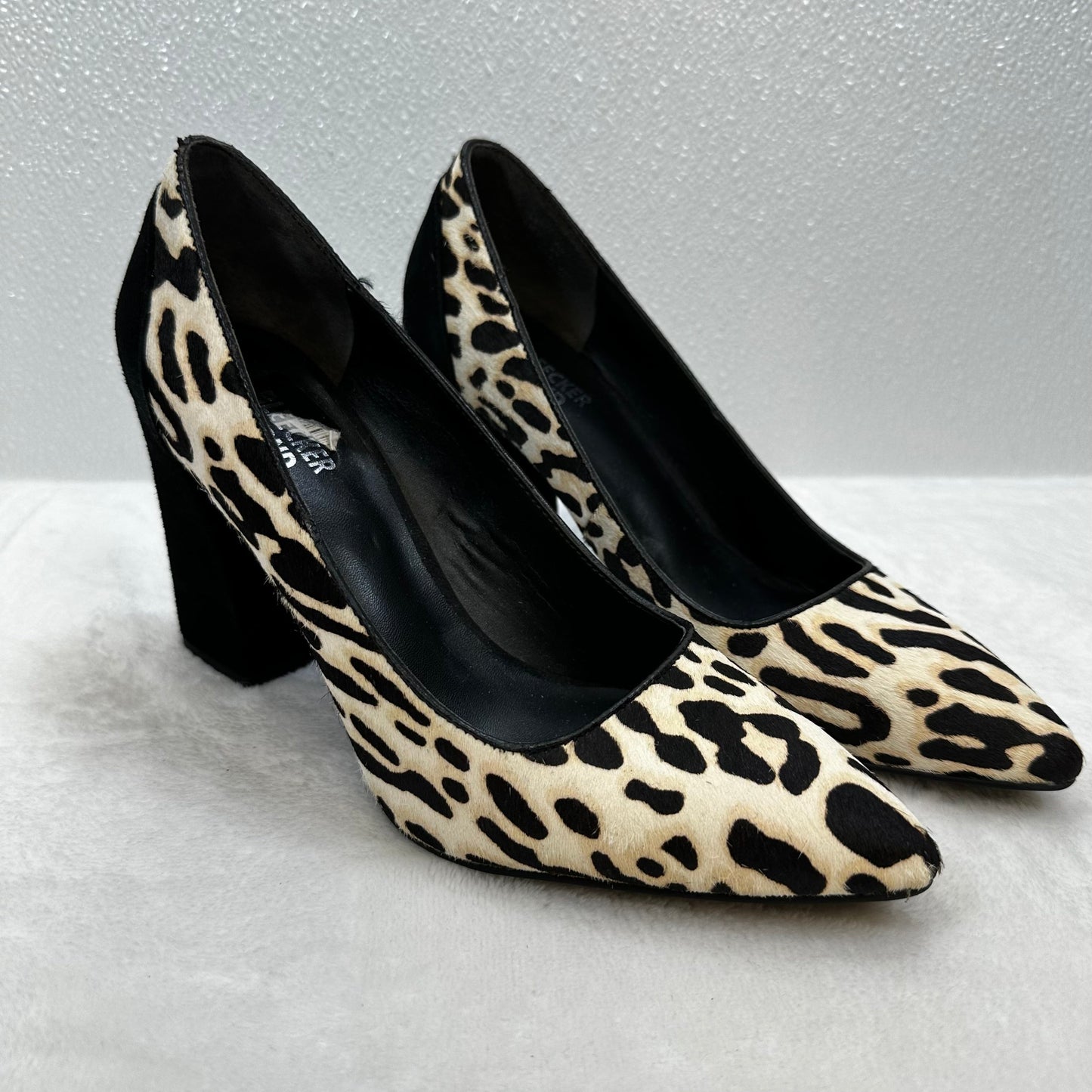 Sandals Heels Block By BLEECKER & BOND In Animal Print, Size: 6