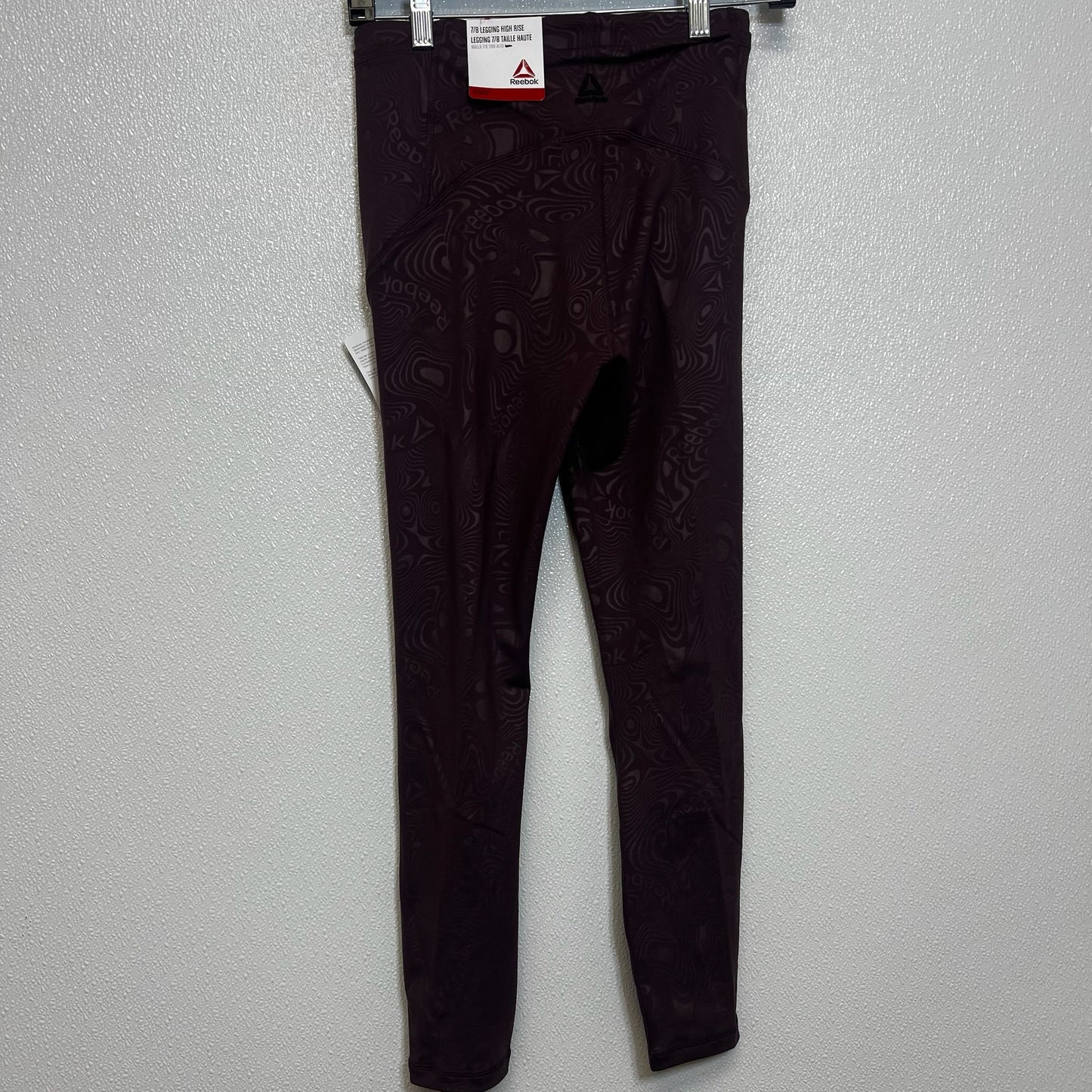 Athletic Leggings By Reebok In Eggplant, Size: S