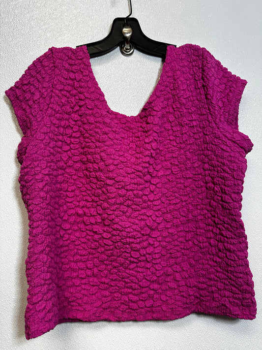 Top Sleeveless By Maeve In Hot Pink, Size: Xl