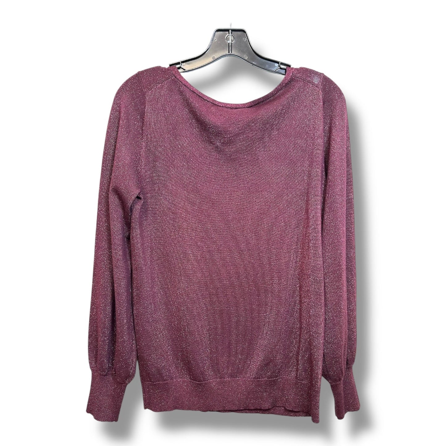 Sweater By Ann Taylor O In Burgundy, Size: M