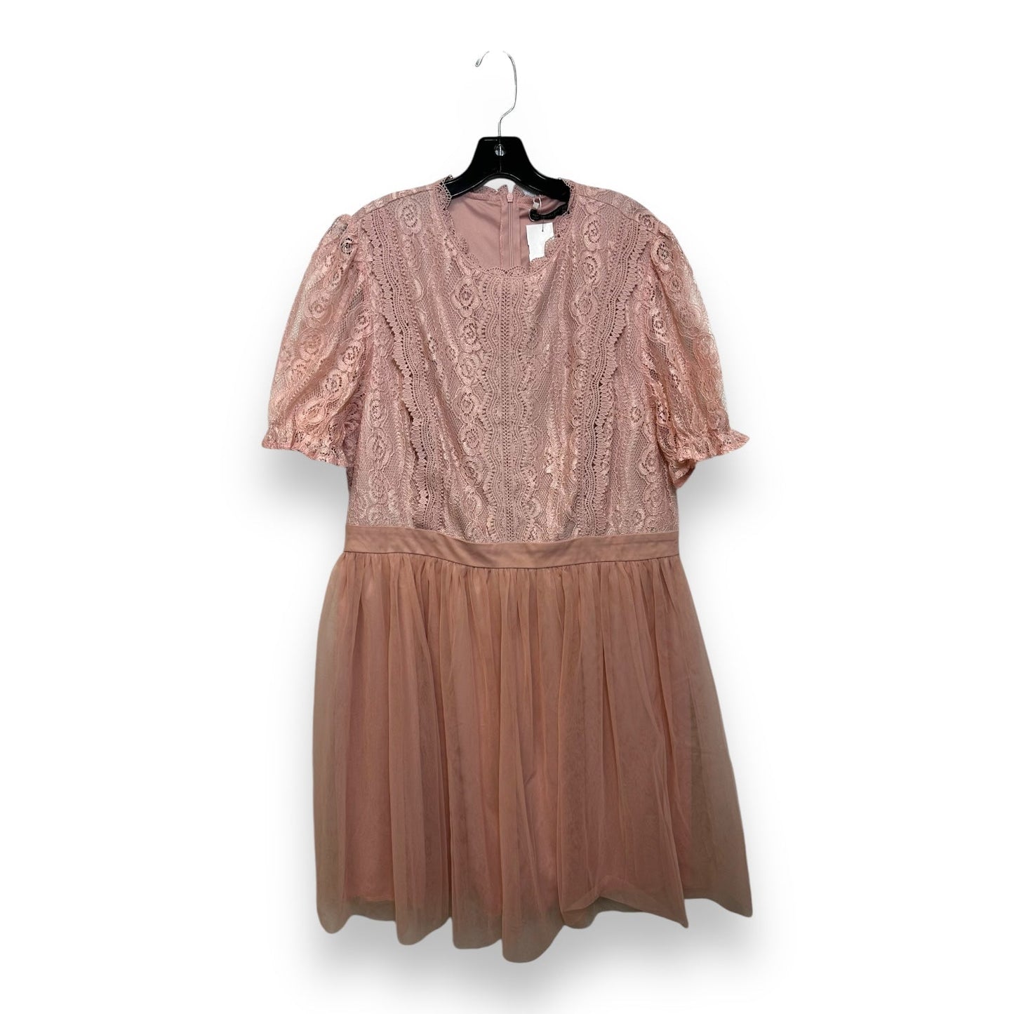 Dress Party Short By Clothes Mentor In Blush, Size: 3x