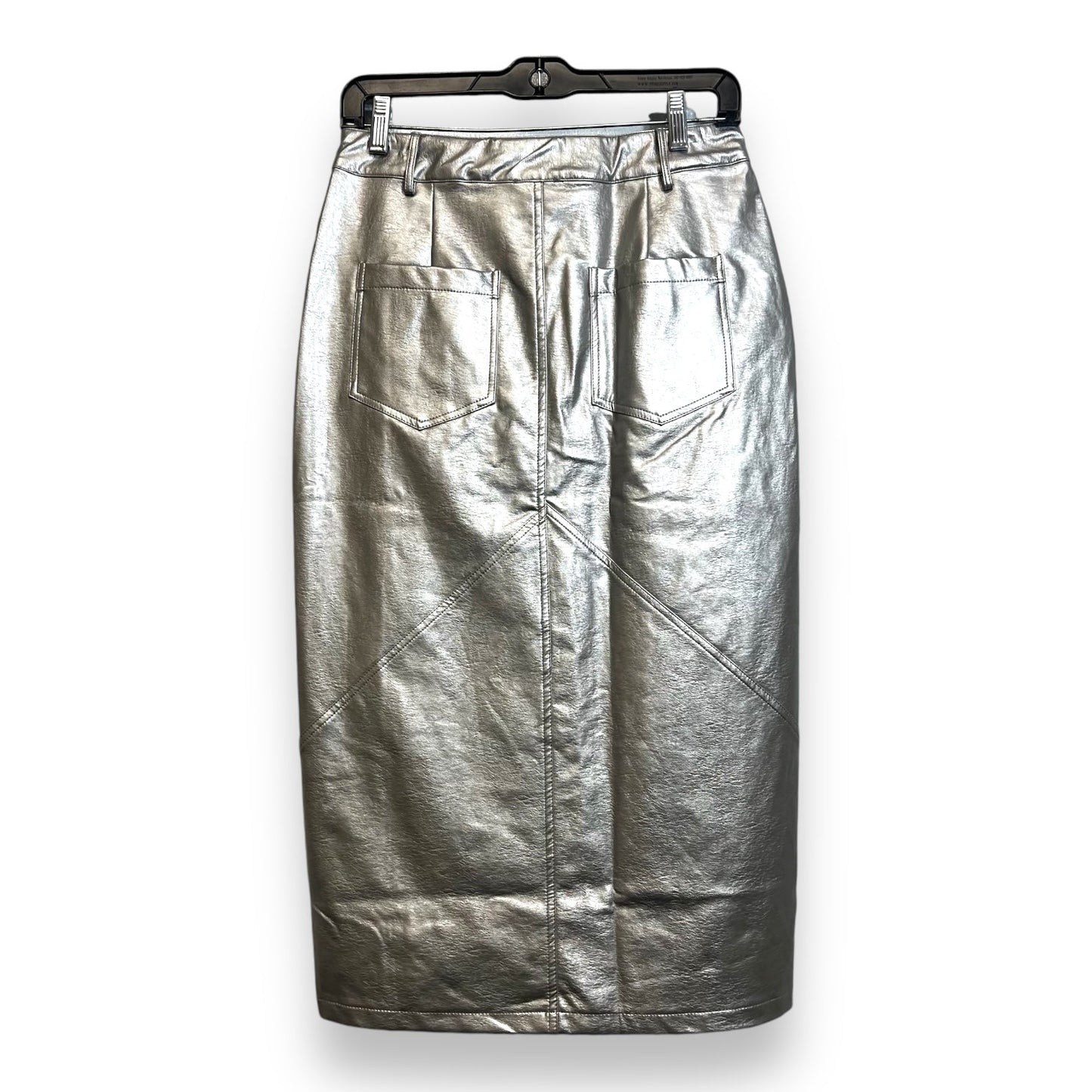 Skirt Midi By Lumiere In Silver, Size: S