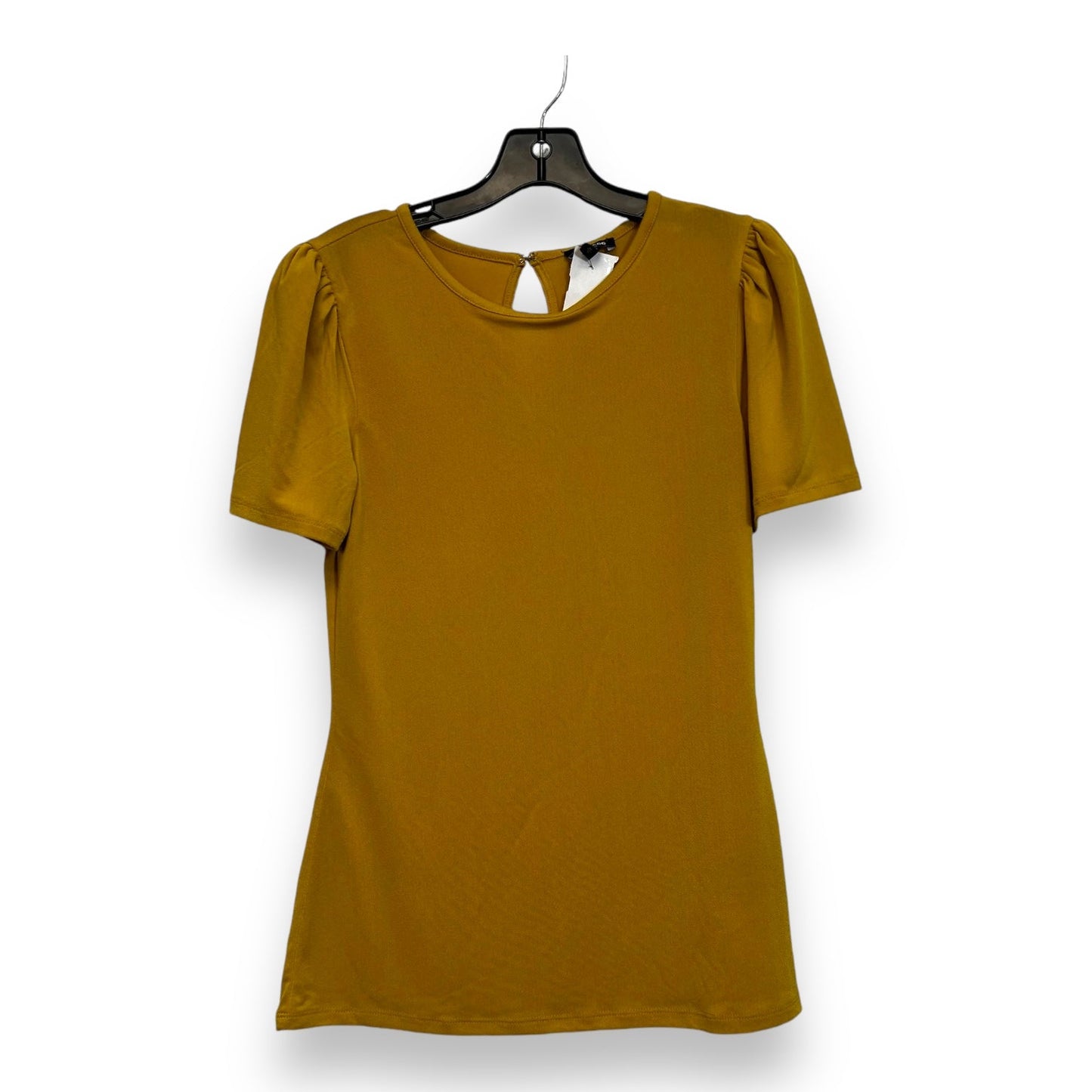 Top Short Sleeve By Express In Yellow, Size: M