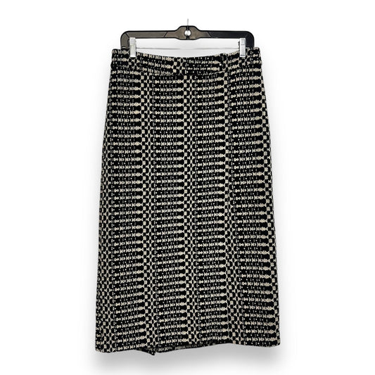 Skirt Midi By Clothes Mentor In Black & Cream, Size: 4