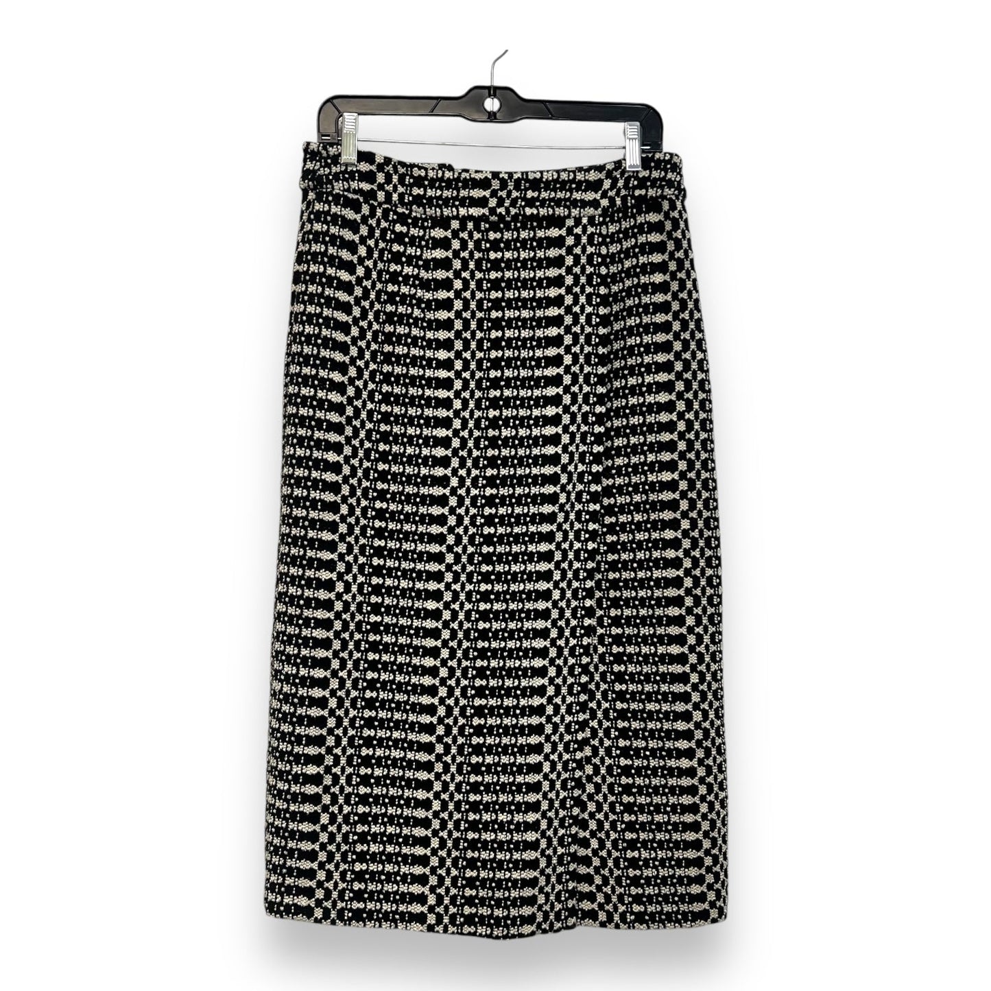 Skirt Midi By Clothes Mentor In Black & Cream, Size: 4