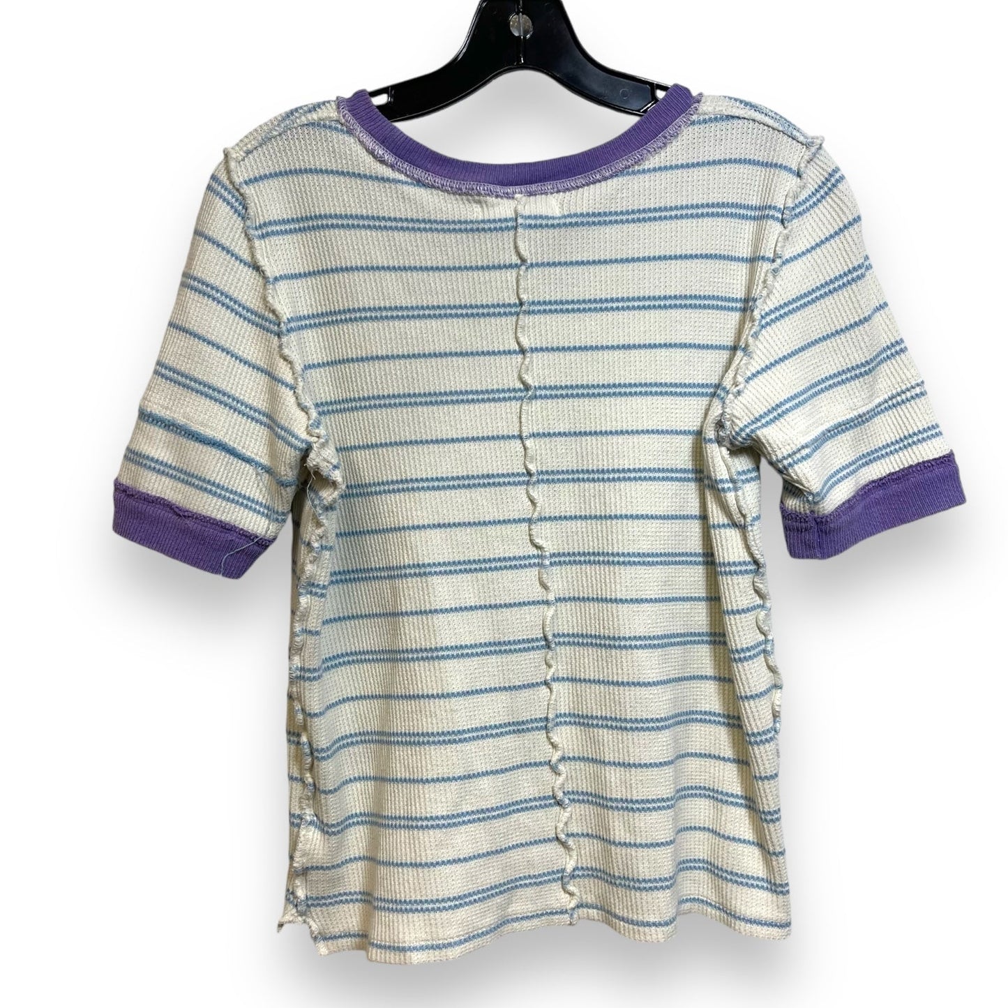 Top Short Sleeve By We The Free In Striped Pattern, Size: Xl