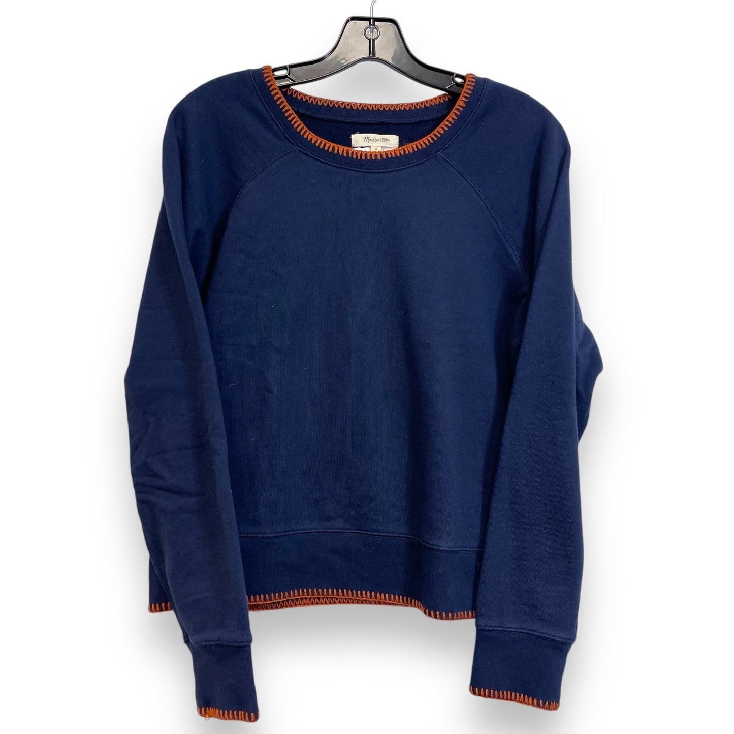 Sweatshirt Collar By Madewell In Navy, Size: M