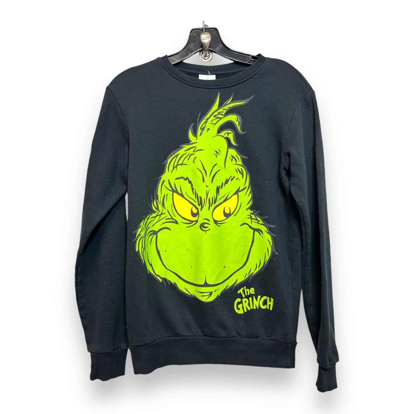 Grinch Sweatshirt Collar By Clothes Mentor In Black, Size: Xs