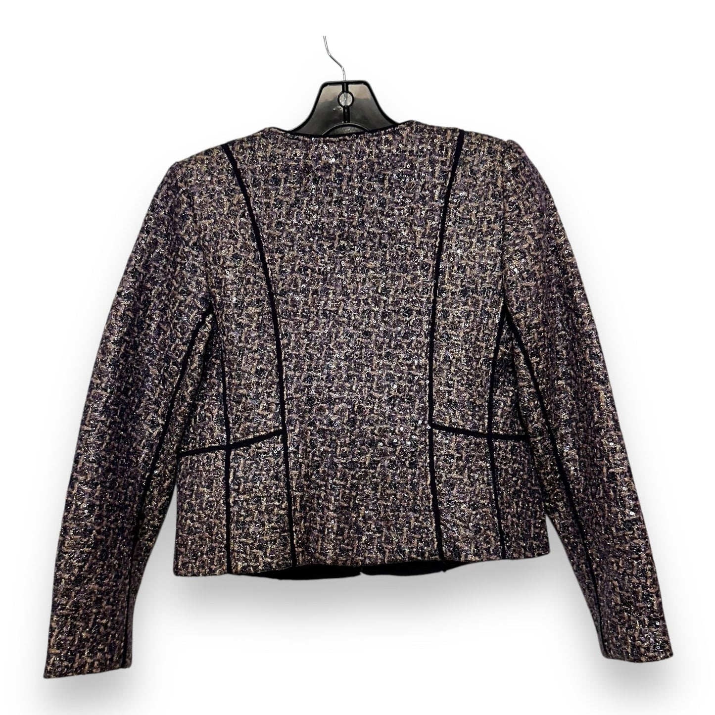 Tweed Kennedy Blazer By Tory Burch In Purple, Size: 8