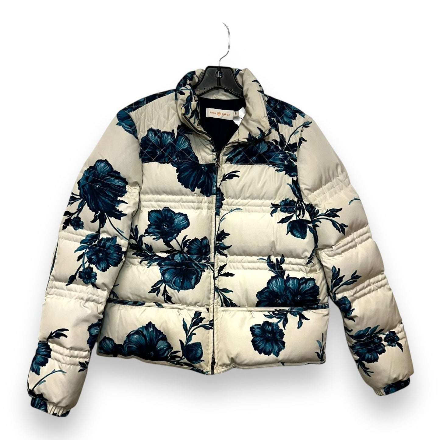 Ronda Down Filled Floral Puffer Jacket By Tory Burch In Floral Print, Size: S