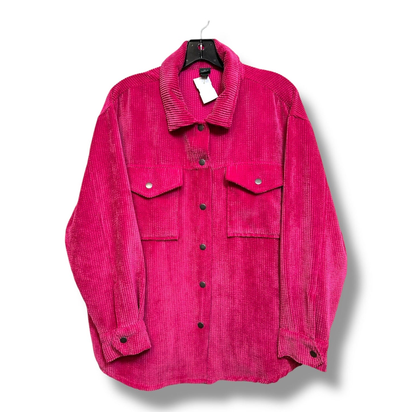 Jacket Shirt By Wild Fable In Pink, Size: M