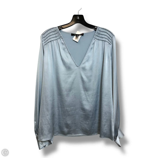 Top Long Sleeve By White House Black Market In Blue, Size: L