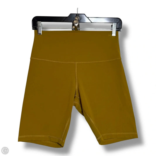 Athletic Shorts By Lululemon In Yellow, Size: 8