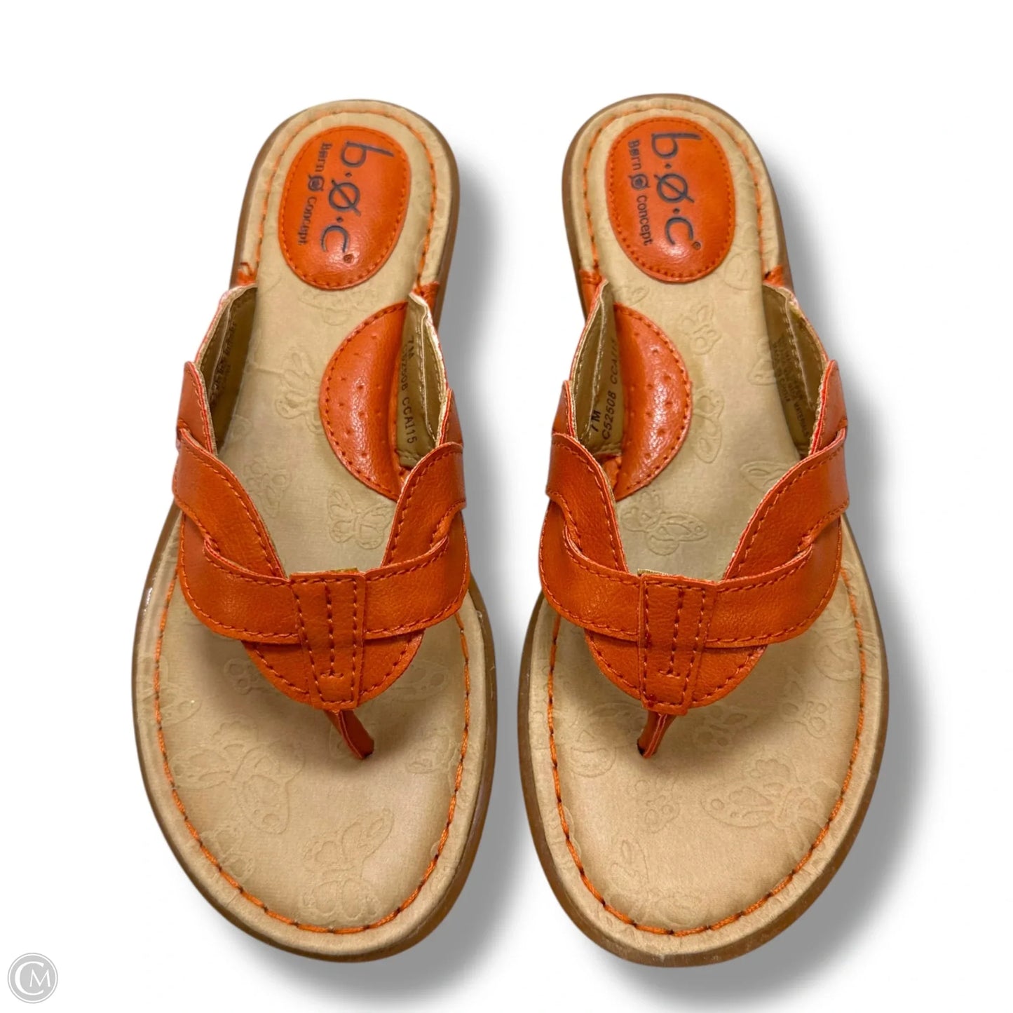 Sandals Flats By Boc In Orange, Size: 7