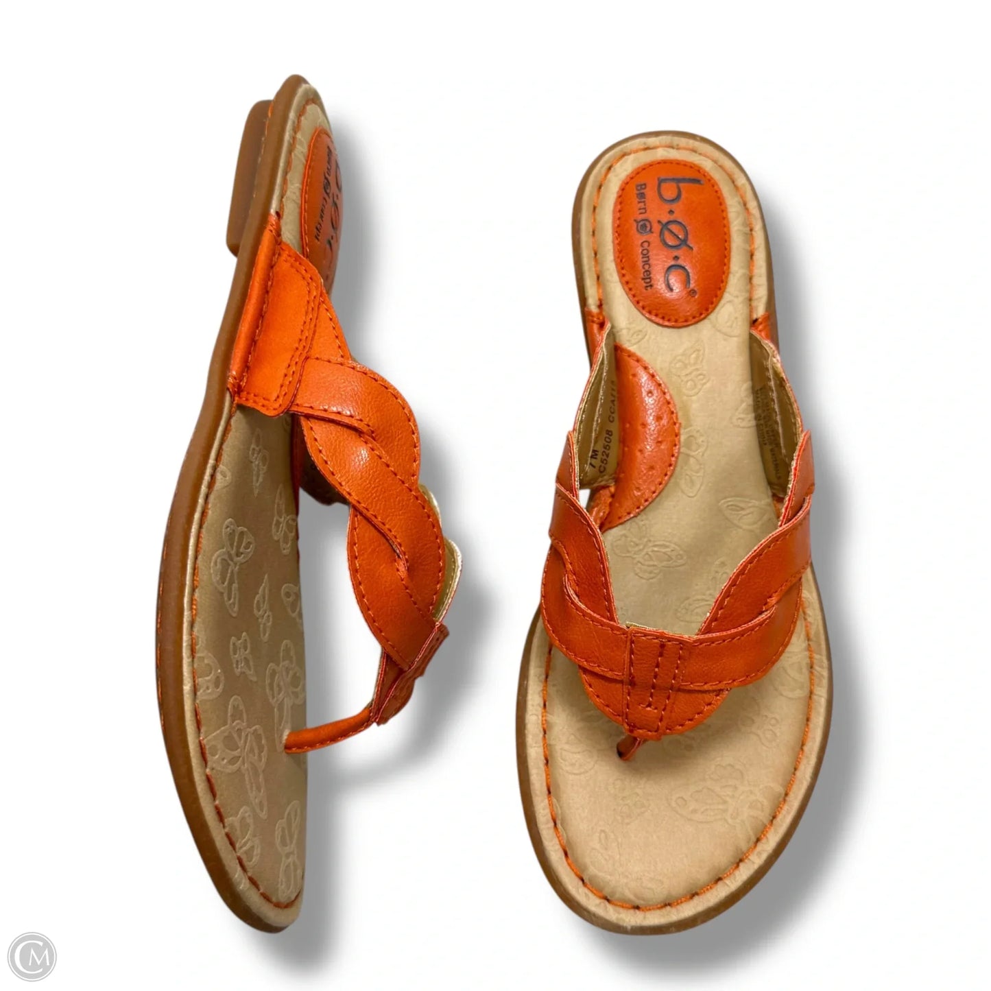 Sandals Flats By Boc In Orange, Size: 7
