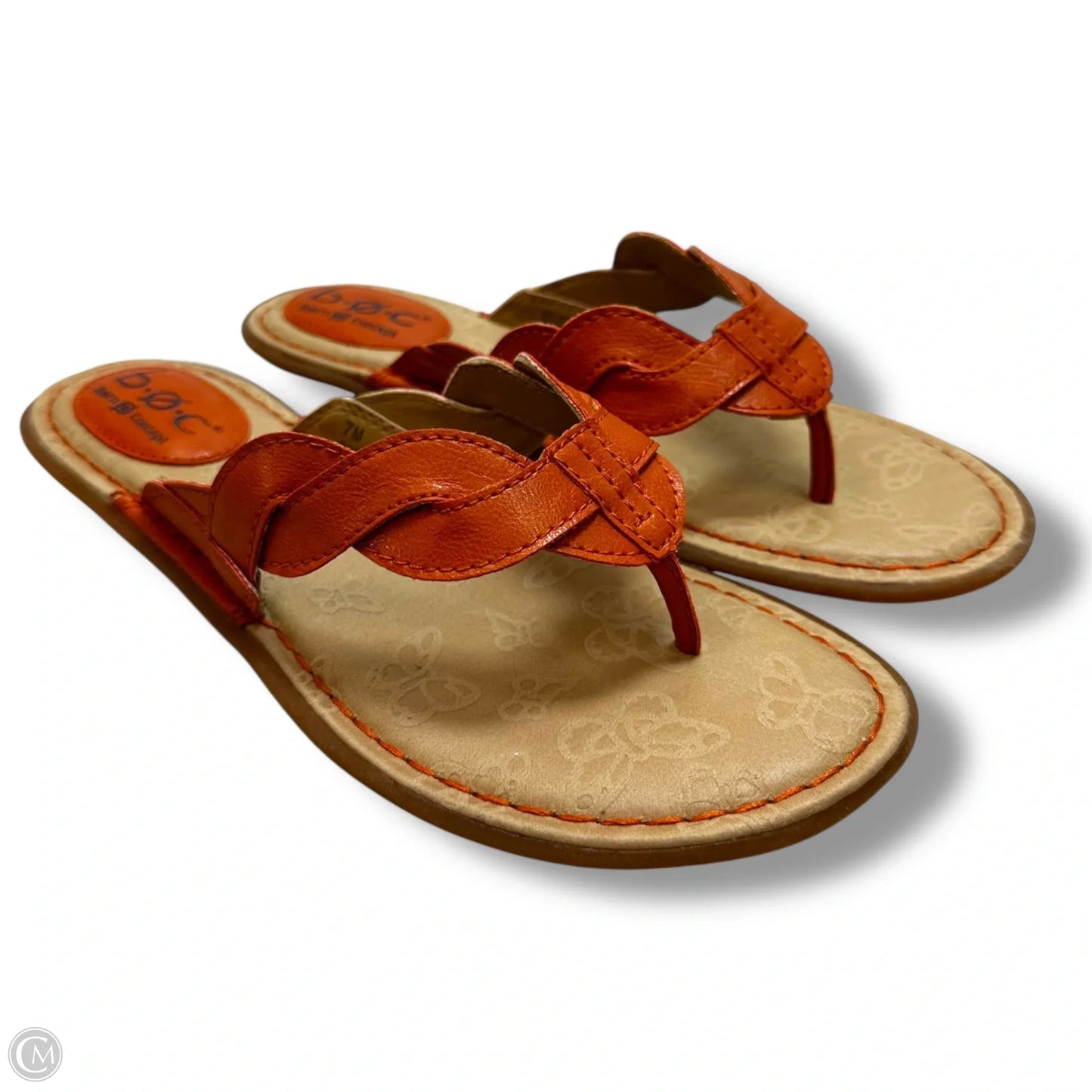 Sandals Flats By Boc In Orange, Size: 7