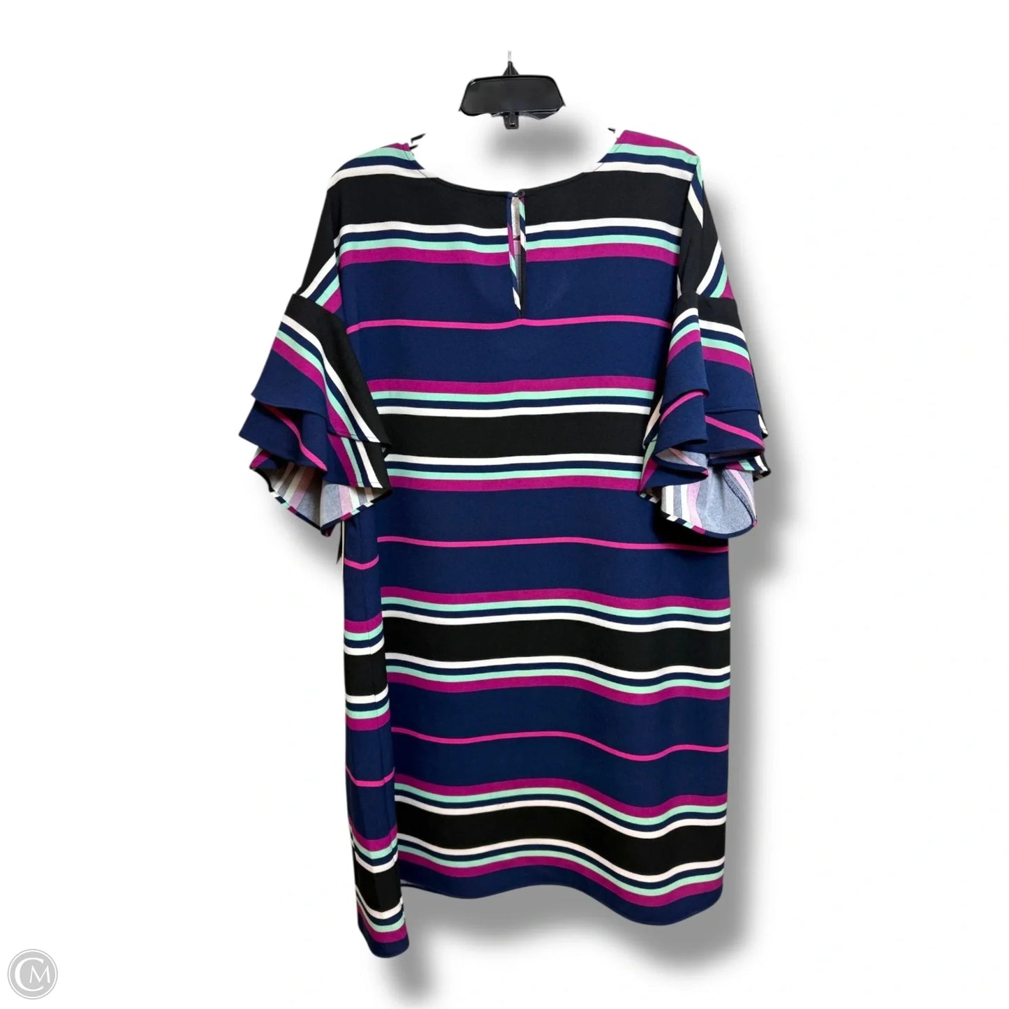 Dress Casual Short By Halogen In Striped Pattern, Size: 1x