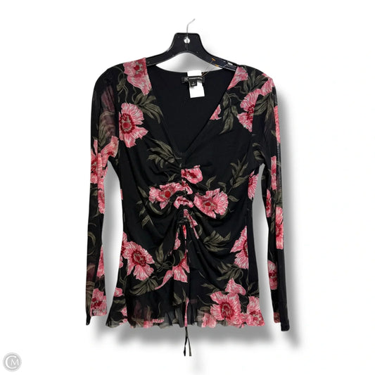 Top Long Sleeve By Inc In Floral Print, Size: S
