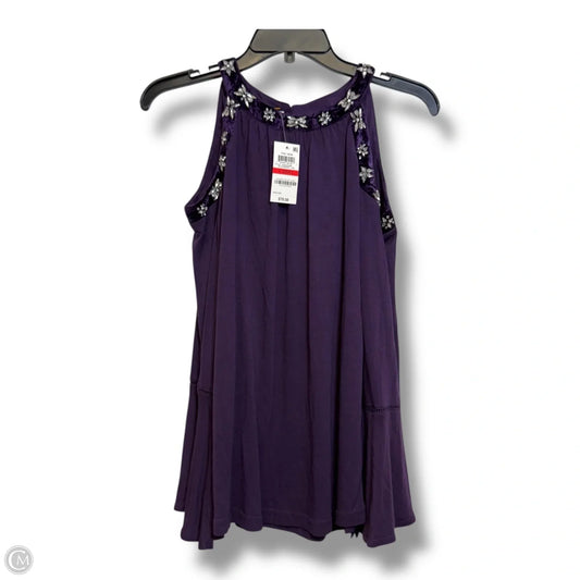 Top Long Sleeve By Inc In Purple, Size: Xs