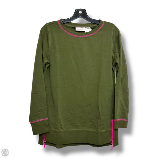 Top Long Sleeve By Belle By Kim Gravel In Green, Size: Xxs