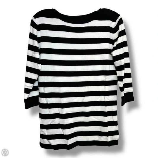 Top Long Sleeve By Belle By Kim Gravel In Striped Pattern, Size: Xxs