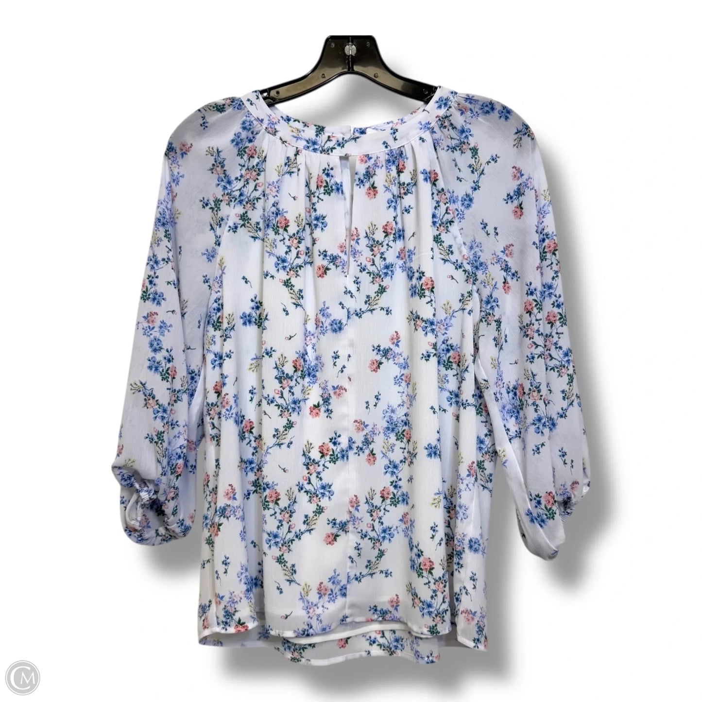 Top Long Sleeve By Vince Camuto In White, Size: S