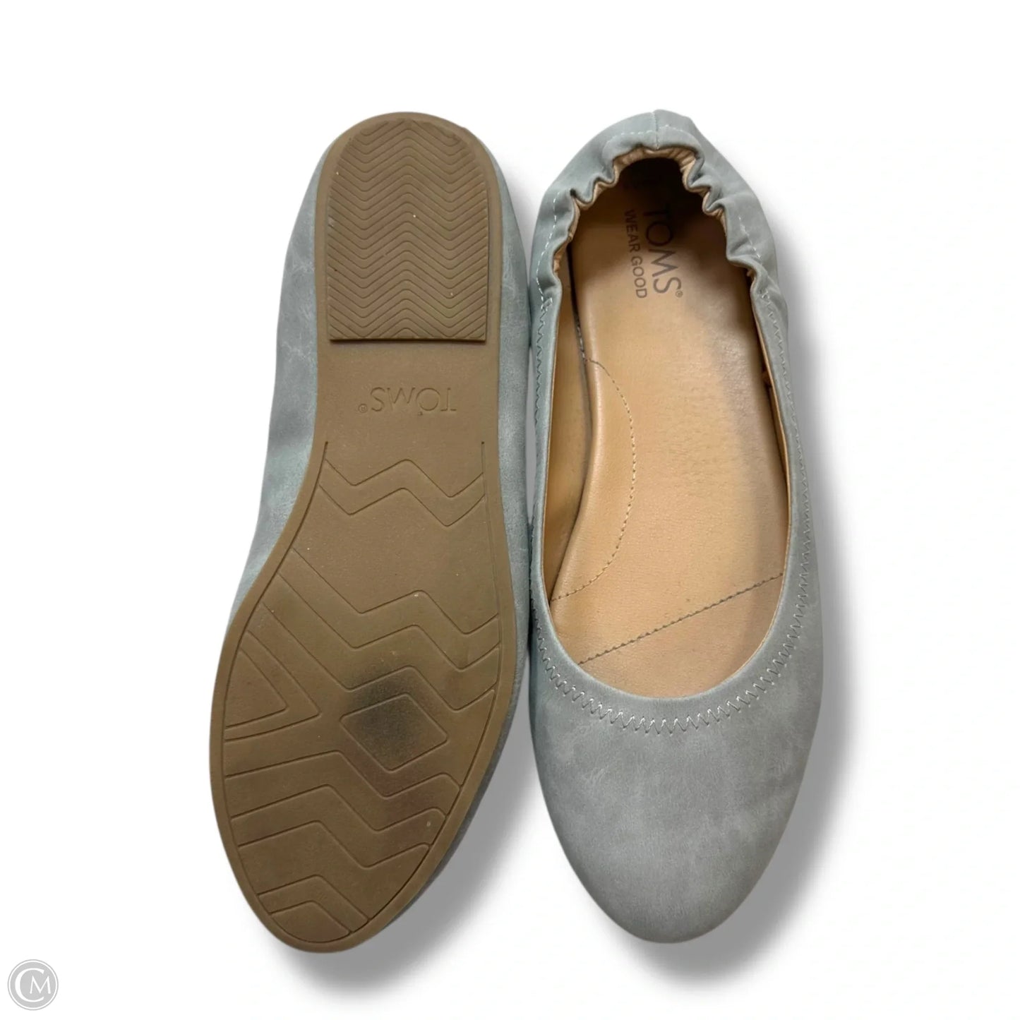 Shoes Flats By Toms In Grey, Size: 8.5