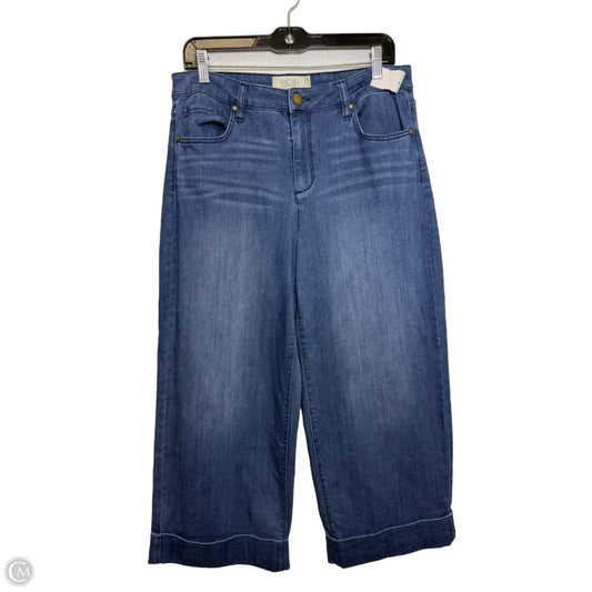 Jeans Cropped By Rachel Roy In Blue Denim, Size: 10
